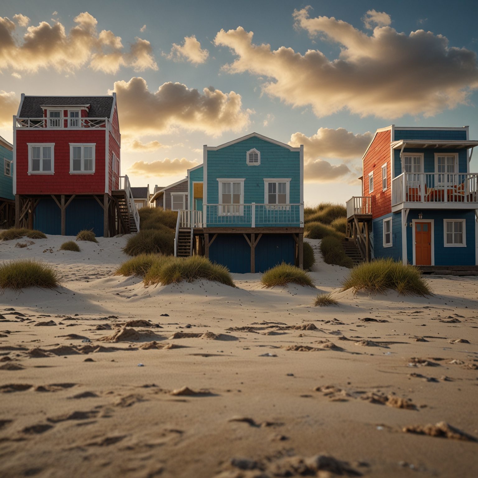 Fachada de una posada del balneario